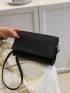 Mini Rhombus Pattern Flap Square Bag Khaki Adjustable Strap