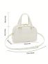 Minimalist Double Handle Dome Bag Solid Color