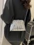Letter Graphic Chain Dome Bag Funky Style