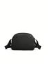 Minimalist Metal Decor Crossbody Bag Fashion Style