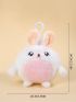 Cartoon Rabbit Design Bag Charm Fuzzy Cute Bag Decoration