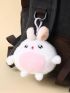 Cartoon Rabbit Design Bag Charm Fuzzy Cute Bag Decoration
