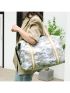 New Style Hand-held Camp Print Travel Crossbody Beach Bag Shopping Bag Shoulder Bag