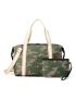 New Style Hand-held Camp Print Travel Crossbody Beach Bag Shopping Bag Shoulder Bag