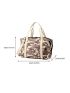 New Style Hand-held Camp Print Travel Crossbody Beach Bag Shopping Bag Shoulder Bag