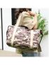 New Style Hand-held Camp Print Travel Crossbody Beach Bag Shopping Bag Shoulder Bag