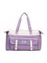 Letter Patch Decor Waterproof Duffel Bag Double Handle