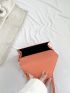 Mini Square Bag Geometric Embossed Flap