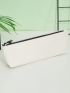 Small Square Bag Minimalist Zipper PU