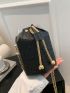 Mini Cartoon Embossed Chain Bucket Bag Drawstring Design