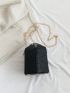 Mini Cartoon Embossed Chain Bucket Bag Drawstring Design