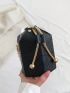 Mini Cartoon Embossed Chain Bucket Bag Drawstring Design