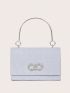 Mini Square Bag Rhinestone Decor Top Handle Chain Strap