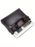 Men Letter Embossed Briefcase Double Handle For Business