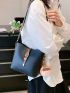 Minimalist Bucket Bag With Bag Charm Small