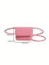 Mini Square Bag Fashion Flap PU Pink