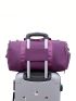Large Zipper Fashion Travel Bag, Travel Storage Bag With Shoe Compartment, Sport Fitness Gym Bag