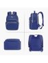 Mini Backpack for Women, Waterproof Stylish Daypack Purse Shoulder Bag with USB Charging Port, Lightweight Small Casual Daily Travel Backpack Ladies Gift for Work College, 2pcs Sets, Blue