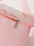 Pink Minimalist Fanny Pack Adjustable Strap Waterproof For Sport