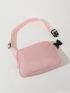Pink Minimalist Fanny Pack Adjustable Strap Waterproof For Sport