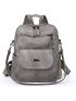 PU Leather Backpack Purse for Women Fashion Multipurpose Design Handbag Ladies Shoulder Bags Travel Backpack Brown