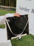 Fashion Casual All-Match Transparent Large-Capacity PVC Shoulder Tote Bag