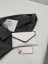 Medium Flap Envelope Bag Beaded Decor