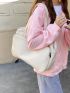 Minimalist Tote Bag Double Handle Solid Color