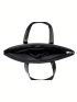 Men Minimalist Metal Detail Briefcase Double Handle