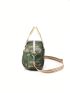 Camo Print Satchel Bag Double Handle