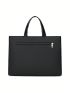 Men Minimalist Briefcase Double Handle