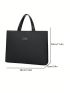Men Minimalist Briefcase Double Handle