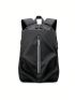 Men Zip Front Casual Daypack USB Charging Port Design