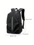 Men Zip Front Casual Daypack USB Charging Port Design