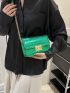 Crocodile Embossed Flap Square Bag Funky Style
