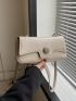 Minimalist Flap Square Bag Adjustable Strap Small