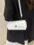 Minimalist Flap Square Bag Adjustable Strap Small