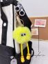 Cartoon Design Bag Charm Yellow With Keyring