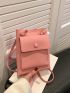Mini Square Bag Litchi Embossed PU Fashionable