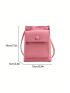 Mini Square Bag Litchi Embossed PU Fashionable