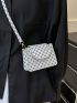 Vintage Geometric Pattern Fashionable Crossbody Bag