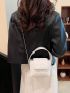 Mini Quilted Flap Chain Square Bag Top Handle