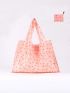 Cherry Print Shopper Bag Oversized Foldable Preppy