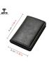 Carbon Fiber Card Holder Wallet Men Brand RFID Black Magic Tri-fold Slim Mini Wallet Small Money Bag Male Purse