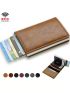 RFID Card Holder PU Brown