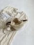 Khaki Straw Bag Vacation Twilly Scarf Decor
