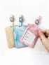 1pc Marble Pattern Luggage Tag Buckle Design