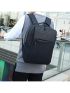 Minimalist Laptop Backpack Zipper Black For Business