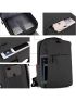 Minimalist Laptop Backpack Zipper Black For Business