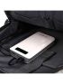 Minimalist Laptop Backpack Zipper Black For Business